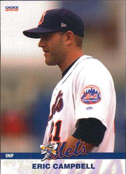 2012 Choice Binghamton Mets #11 Eric Campbell Front