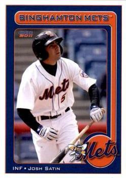 2011 Choice Binghamton Mets #24 Josh Satin Front