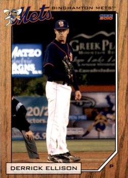 2010 Choice Binghamton Mets #5 Derrick Ellison Front