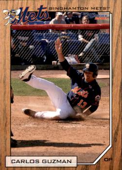 2010 Choice Binghamton Mets #8 Carlos Guzman Front