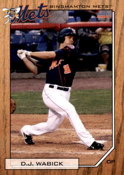 2010 Choice Binghamton Mets #25 D.J. Wabick Front