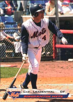 2009 Choice Binghamton Mets #12 Carl Loadenthal Front