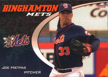 2008 Choice Binghamton Mets #12 Joe Hietpas Front