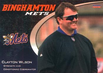 2008 Choice Binghamton Mets #30 Clayton Wilson Front