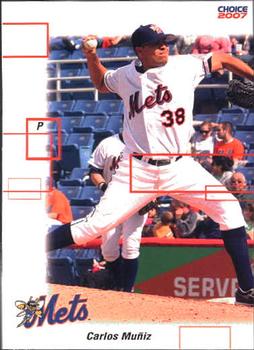 2007 Choice Binghamton Mets #14 Carlos Muniz Front