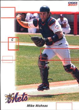2007 Choice Binghamton Mets #15 Mike Nickeas Front