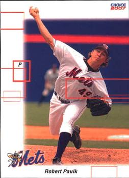 2007 Choice Binghamton Mets #17 Robert Paulk Front