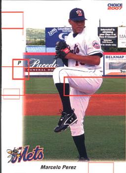 2007 Choice Binghamton Mets #18 Marcelo Perez Front