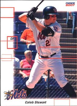 2007 Choice Binghamton Mets #23 Caleb Stewart Front