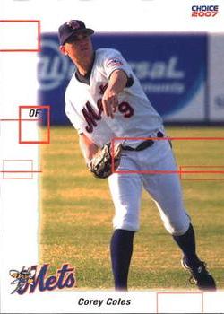 2007 Choice Binghamton Mets #5 Corey Coles Front