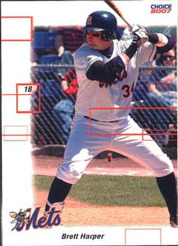 2007 Choice Binghamton Mets #9 Brett Harper Front