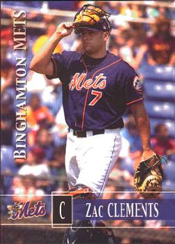2005 Grandstand Binghamton Mets #NNO Zac Clements Front
