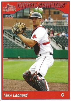 2005 Choice Lowell Spinners #14 Mike Leonard Front