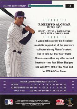 2004 Donruss Throwback Threads #12 Roberto Alomar Back
