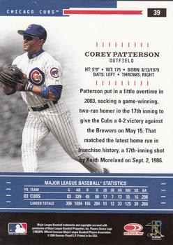 2004 Donruss Throwback Threads #39 Corey Patterson Back