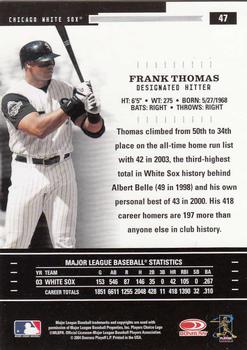 2004 Donruss Throwback Threads #47 Frank Thomas Back