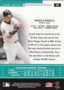 2004 Donruss Throwback Threads #80 Mike Lowell Back
