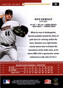 2004 Donruss Throwback Threads #89 Roy Oswalt Back