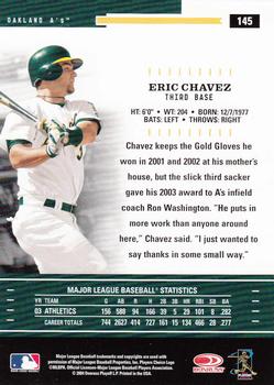 2004 Donruss Throwback Threads #145 Eric Chavez Back