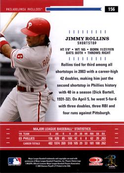 2004 Donruss Throwback Threads #156 Jimmy Rollins Back