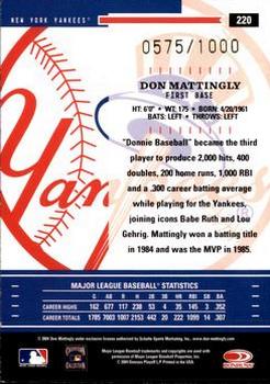 2004 Donruss Throwback Threads #220 Don Mattingly Back