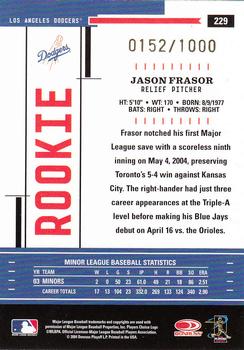 2004 Donruss Throwback Threads #229 Jason Frasor Back