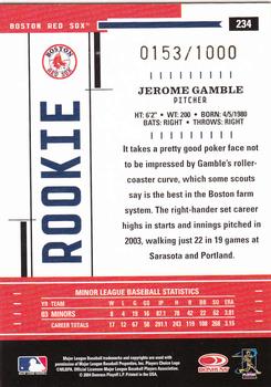 2004 Donruss Throwback Threads #234 Jerome Gamble Back