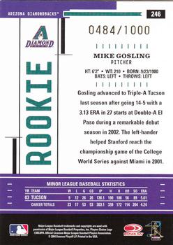 2004 Donruss Throwback Threads #246 Mike Gosling Back