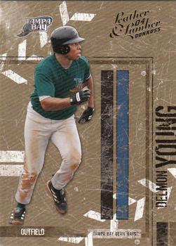 2004 Donruss Leather & Lumber #140 Delmon Young Front
