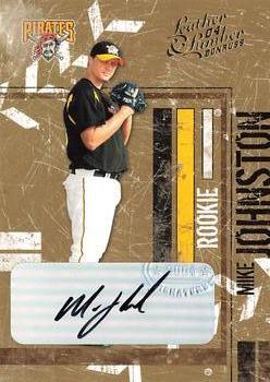 2004 Donruss Leather & Lumber #160 Mike Johnston Front