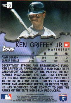1996 Topps Chrome - Wrecking Crew #WC9 Ken Griffey Jr. Back