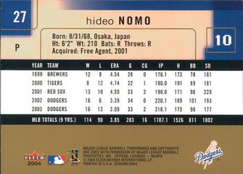 2004 Fleer Genuine Insider #27 Hideo Nomo Back