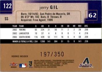 2004 Fleer Genuine Insider #122 Jerry Gil Back