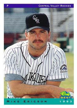 1993 Classic Best Central Valley Rockies #10 Mike Ericson Front