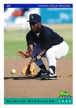 1993 Classic Best Central Valley Rockies #18 Quinton McCracken Front