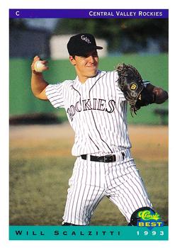 1993 Classic Best Central Valley Rockies #21 Will Scalzitti Front