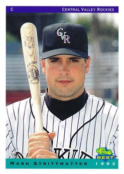 1993 Classic Best Central Valley Rockies #23 Mark Strittmatter Front