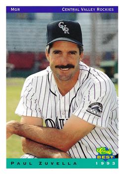 1993 Classic Best Central Valley Rockies #26 Paul Zuvella Front
