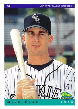 1993 Classic Best Central Valley Rockies #6 Mike Case Front