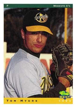 1993 Classic Best Modesto A's #14 Tom Myers Front