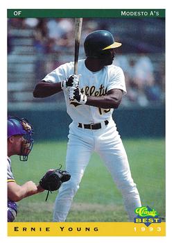 1993 Classic Best Modesto A's #25 Ernie Young Front