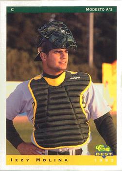 1993 Classic Best Modesto A's #13 Izzy Molina Front