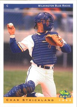 1993 Classic Best Wilmington Blue Rocks #24 Chad Strickland Front