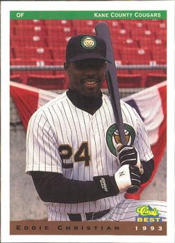 1993 Classic Best Kane County Cougars #3 Eddie Christian Front