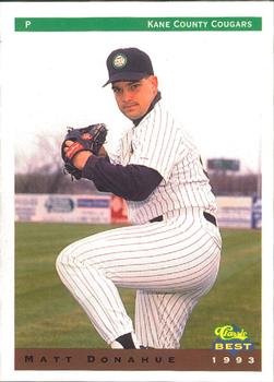 1993 Classic Best Kane County Cougars #6 Matt Donahue Front