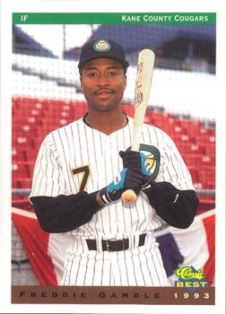 1993 Classic Best Kane County Cougars #8 Freddie Gamble Front