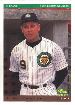 1993 Classic Best Kane County Cougars #27 Jose Castro Front