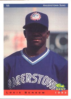 1993 Classic Best Hagerstown Suns #2 Louis Benbow Front