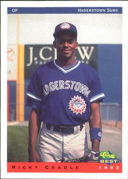1993 Classic Best Hagerstown Suns #7 Ricky Cradle Front