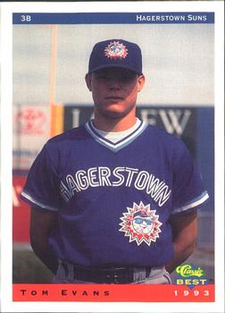 1993 Classic Best Hagerstown Suns #11 Tom Evans Front